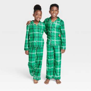 Kids' Plaid Matching Family Pajama Set - Wondershop™ Green