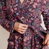 Of an Origin | Organic Cotton Stretch Women's Lounge Robe in Flower Child Print - 2 of 4
