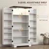 LunaLulinlk Kitchen storage cabinet with adjustable shelves for kitchen, living room or bathroom - 2 of 4