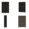Famapy Black Modern - Style Bookcase with Magnetic - Suction Glass Doors and Internal Drawers - 4 of 4