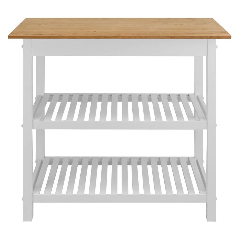 Kitchen Island with Two Shelves - Flora Home, 5 of 14