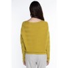 J CASHMERE Women's 100% Pure Cashmere Horizontal Rib Boatneck Raglan Sweater - 2 of 4
