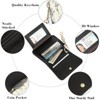 Clotth Womens Wallet RFID Blocking Slim Wallet for Women - Floral Vegan Leather Card Holder w/ 6 Slots, ID Window & Keychain - 4 of 4
