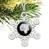 Fordham University Secondary Logo Metal Snowflake Christmas Tree Holiday Ornament - 2 of 3