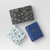 30” 3pk Christmas Premium Wrap Pack Gray/Blue/White - Wondershop™ - 2 of 3