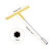 Unique Bargains Motorcycle Bicycle Car Repair Hex High Carbon Steel T-Handle Metric Socket Wrench - 2 of 4