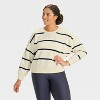 Women's French Terry Crewneck Sweatshirt - All In Motion - 4 of 4