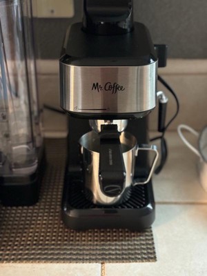 $32, Mr. Coffee 4-Shot Steam Espresso, Cappuccino, and Latte Maker with  Stainless Steel Frothing Pitcher (target at $55) for Sale in Fresno, CA -  OfferUp