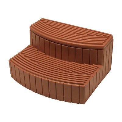 Good Ideas Sora Steps Lightweight Weatherproof Outdoor & Indoor Storage Step, Terra Cotta