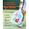 VEVOR Kids Pickleball Paddle, Lightweight Youth Pickleball Paddle with Small Grip and Cute Pattern, Fiberglass Pickle Ball Racket, Blue - 3 of 4