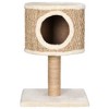 vidaXL Cat Tree Beige Flakeboard Compact Durable Cat Tree Square - 3 of 4