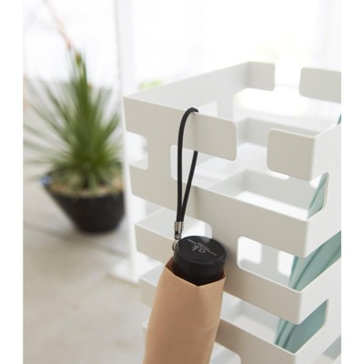 White Steel Minimalist Brick Umbrella Stand