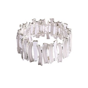 SOHI Women's Metallic Silver Metallic Chunky Bracelet - 1 of 4