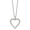 Chisel Stainless Steel Polished Twisted Heart Pendant on an 18" Cable Chain Necklace - 3 of 4