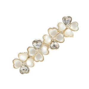 Unique Bargains Heart Flower French Barrette Hair Clips 1 Pc - 1 of 4