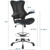 Charge Drafting Chair Black - Modway - image 2 of 4
