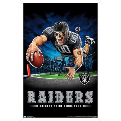 Trends International NFL Las Vegas Raiders - Champions 23 Framed Wall  Poster Prints White Framed Version 22.375 x 34