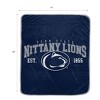 NCAA Penn State Nittany Lions Vintage Arch Block Flannel Fleece Blanket: Sports Team Logo Throw - 3 of 3