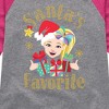 JoJo Siwa Santas Favorite  - Athletic Heather/Fuchsia - 5T - 2 of 3
