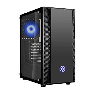 SilverStone Technology FARA B1 RGB, Tempered Glass, Mid-Tower ATX case with RGB Fans, SST-FAB1B-RGB, Black/Glass/RGB - 1 of 4