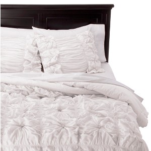 Rizzy Home Knots Texture Comforter Set - White (Twin)