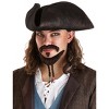 HalloweenCostumes.com One Size  Men  Adult Disney Jack Sparrow Halloween Costume Mustache and Goatee Accessory, Brown - 2 of 4