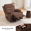 Oversized Manual Reclining Rocking Chair, 360 Swivel Glider with Cup Holder, Massage and Heat - 2 of 4