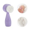 Unique Bargains Soft Silicone Synthetic Fiber Wool Cleansing Brush Cat's Paw 4.45"x1.69" 1 Pc - 3 of 4