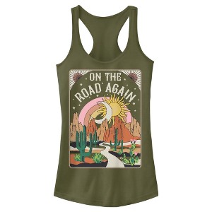 Juniors Womens Lost Gods On the Road Again Racerback Tank Top - 1 of 4