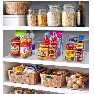 Sorbus 10 Pack Large Clear Storage Containers for Pantry, Fridge, Cabinet, Closet & Kitchen Organization — фото 2