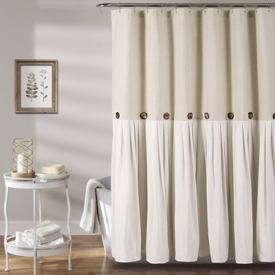 Cream shower clearance curtain