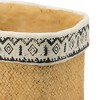 Okak Set of 2 Decorative Concrete Planters with Patterns Modern Design Large and Small Sizes - 3 of 4