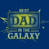 Men's Design By Humans Best Dad In Galaxy Badge By AmusingDesignCo Tank Top - 2 of 2