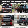 Mockins 60"x20"x6" Trailer Hitch Cargo Rack with 20 Cu.Ft. Cargo Bag and Luggage Carrier Accessories - 3 of 4