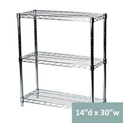 Shelving.com Chrome Wire Shelving with 3 Tier Shelves -
