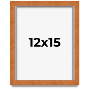 PosterPalooza | Modernist Brown Picture Frame - UV Acrylic, Foam Board Backing, Hanging Hardware - 1 of 4