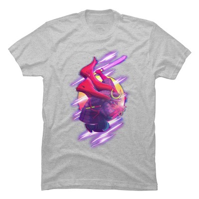 Men's Design By Humans Retro Samurai By pedrorsfernandes T-Shirt