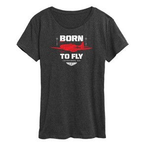 Women's - Top Gun: Maverick - Born To Fly Short Sleeve Graphic T-Shirt - 1 of 4