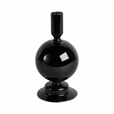 Modern Candle Holder with Round Bubble Sculptural Base - Decorative Candle Holder for Dining Table, Shelf Decor, or Entryway Accent