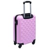vidaXL Hardcase Trolley Pink ABS - 4 of 4