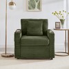 GDFStudio Tenley Modern Chenille Accent Chair with Storage Ottoman, Cup Holder and Convertible Armrest Table - 4 of 4