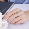 3mm Wedding Band Sterling Silver Women Men Ring Ginger Lyne Collection - 4 of 4