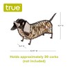 True Dachshund Cork Holder, Decorative Wine Cork Storage and Decor, Set of 1, Rustic Bronze Finish - 3 of 4