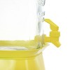 Gibson Home Chiara 2 Gallon Mason Cold Drink Dispenser with Yellow Metal Base and Lid - image 4 of 4