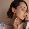 Bow Earrings for Women, 18K Gold Plated Bow Stud Earrings Bow Dangle Drop Earrings Ribbon Earrings Trendy Prom Earrings Gold Earrings for Women - 3 of 4