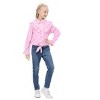 Girls Summer Crop Tops Long Sleeve Button Down Shirt for Girl 3-12Y - 2 of 4