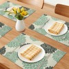 REGALWOVEN Plastic Placemats Set of 6 Placemats for Dining Table Decor Indoor Outdoor Washable Kitchen Table Mat Wipe Clean - 2 of 4