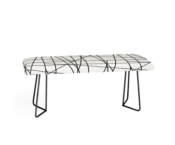 Gabriela Fuente Architecture Bench Black and White - Deny Designs