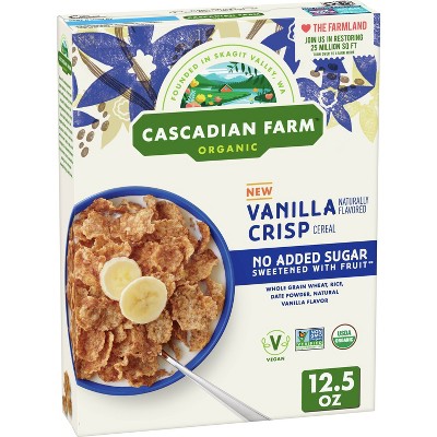 Photo 1 of **EXP 2/16/2025** General Mills Cascadian Farm No Sugar Added Vanilla Crispies -12.5oz