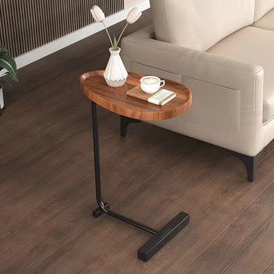 C-shaped Side Table for Couch and Bed